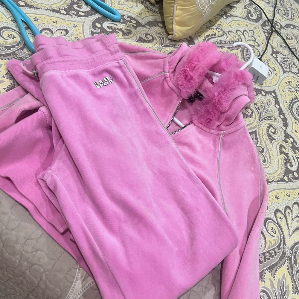 bebe Pink Joggers Vibrant Sweatpants